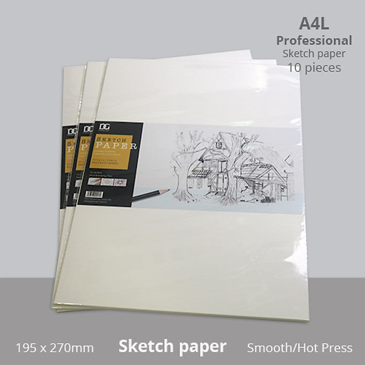 Giấy Vẽ A4L 250gsm (10 tờ) - Ảnh 3