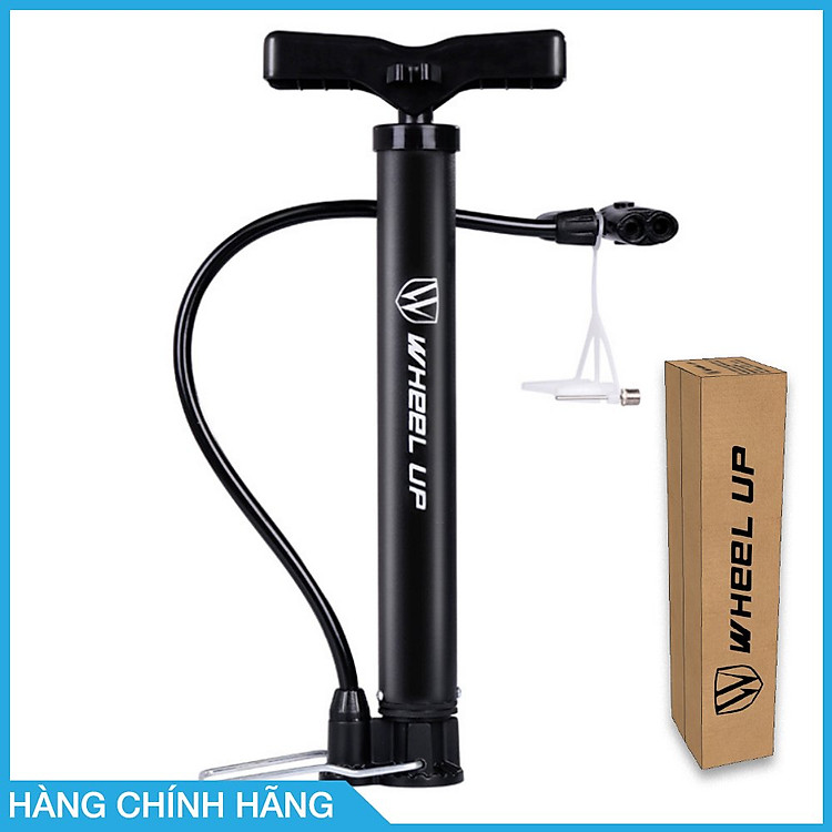 Bơm xe đạp, xe máy xách tay siêu nhẹ, áp suất 120 PSI, thân hợp kim siêu bền, hỗ trợ cả van Mỹ và van Pháp, bơm được cho tất cả các loại xe đạp bao gồm xe đua, xe địa hình, xe đạp đường trường, thương hiệu Wheel Up - Hàng chính hãng