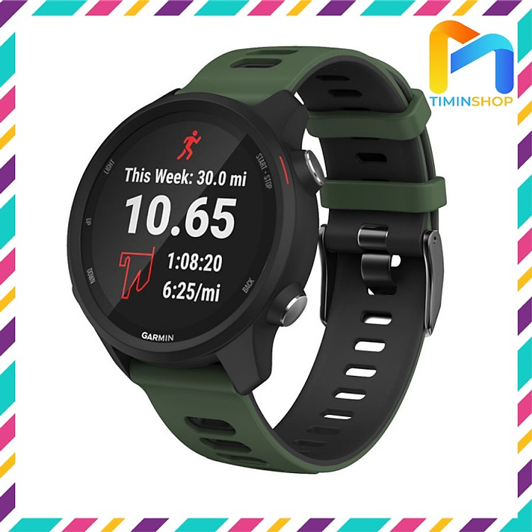 Dây đeo cho Garmin Forerunner 570/ 165/ 55/ 245/ 255/ 645/ Venu 2/ SQ 2/ SQ/ Vivoactive 5/ 4/ 3 (DG)