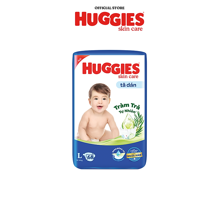 Mua Tã/bỉm Huggies Skincare L68 - Jumbo Chính hãng Ưu đãi - Hình ảnh 2