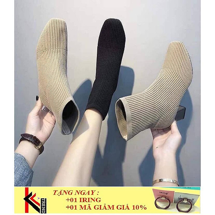 Bốt len nữ đế bạc hàng quảng châu cao cấp (kèm ảnh thật)