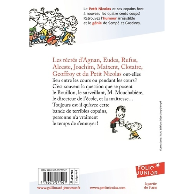 Văn học thiếu nhi tiếng Pháp: Les récrés du petit Nicolas - Ảnh 2