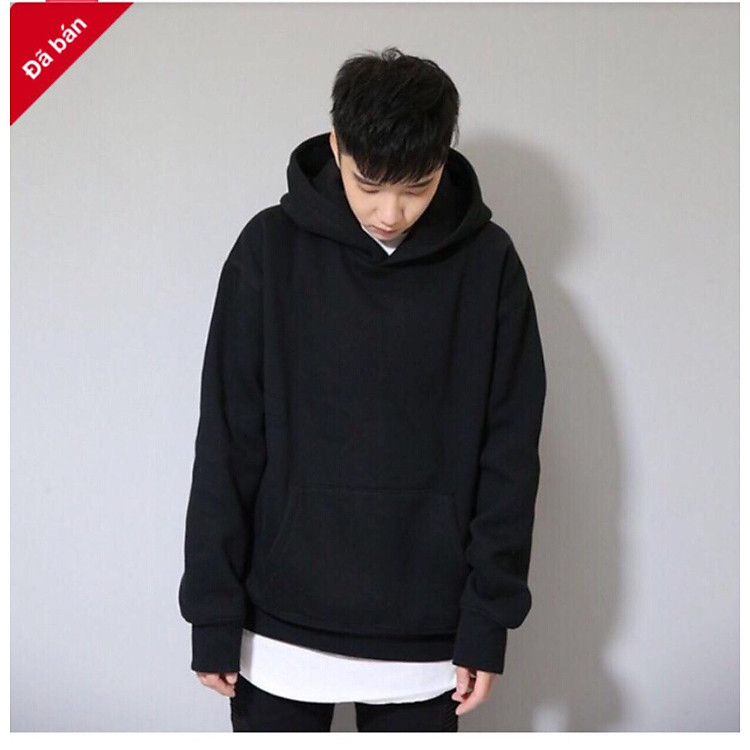 Áo Hoodie Nỉ Bông Trơn Một Màu Cá Tính Phong Cách Hàn Quốc Năng Động - LZGV016