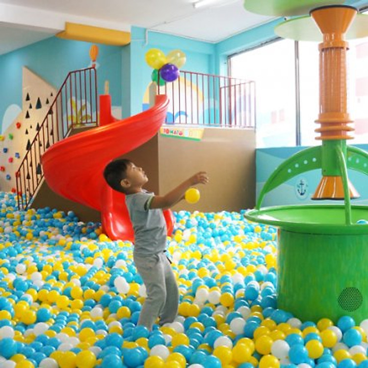 Combo 05 vé vui chơi cho bé tại Khu vui chơi Tomato Kids Nhà Sách Trí Đức