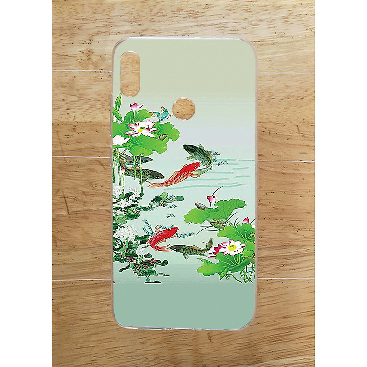 Ốp Lưng Dùng Cho Honor 8X (Dẻo) - Cá Ao Sen