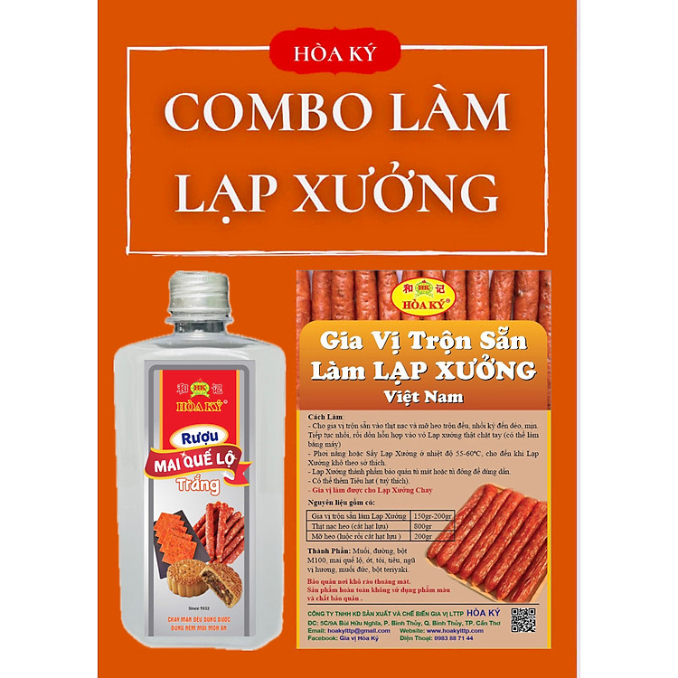 Gia vị trộn sẵn làm lạp xưởng hương vị tuyệt hảo