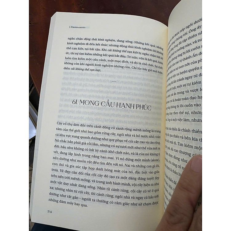 J.KRISHNAMURTI NÓI VỀ ĐỜI SỐNG - Ảnh 2