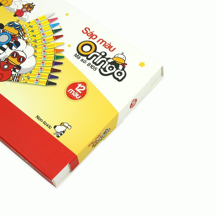 Sáp màu Hồng Hà Oringa 12 màu (10 hộp) - Ảnh 4