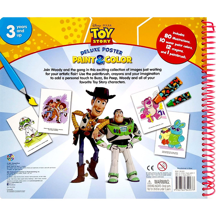 Disney Toy Story 4 Deluxe Poster Paint & Color - Ảnh 7