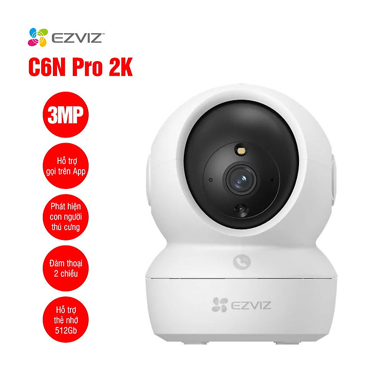 Camera IP Wifi EZVIZ C6N Pro 2K (3MP) - Phiên bản nâng cấp của C6N - Hàng chính hãng