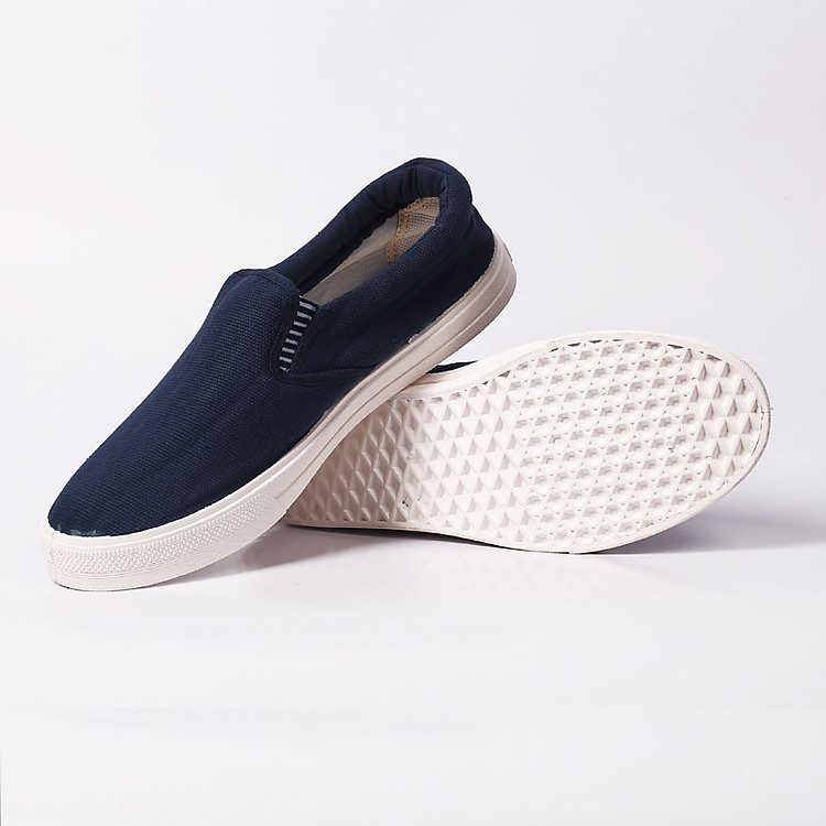 Giày vải Thượng đình xỏ nam xanh-giày lười thượng đình
