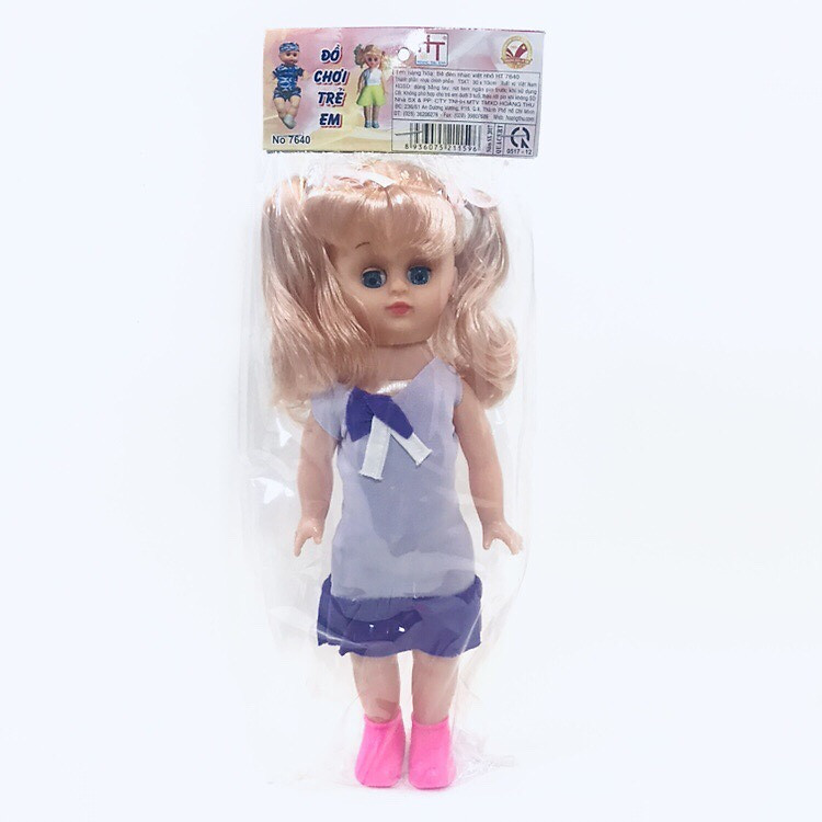 Đồ chơi Búp bê Hoàng Thu nhạc Việt Nam biết chớp mắt cao 30cm