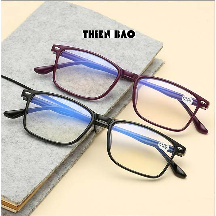 Kính thời trang 0 độ chống as xanh, lọc sáng Nam nữ bảo vệ mắt hàng đẹp tròng Nhật KV301
