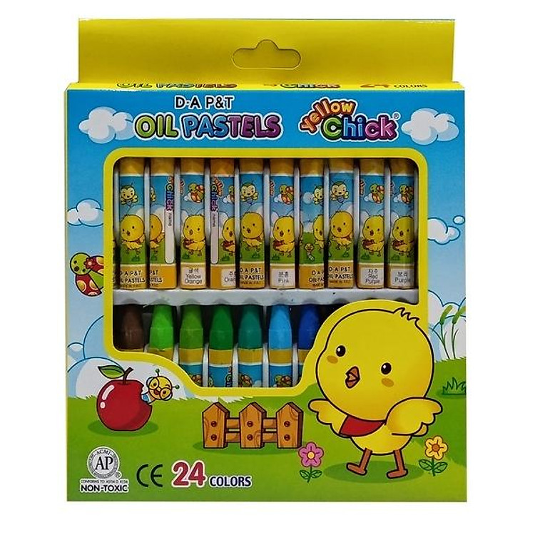 Bút Sáp Dầu Gà Vàng (24 màu)