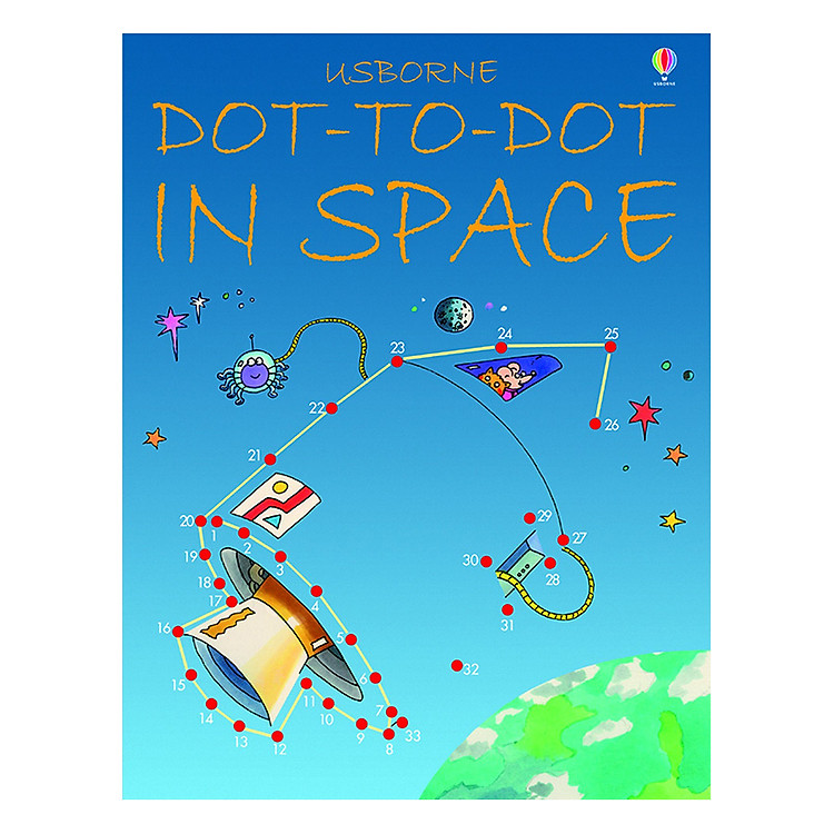 Sách Usborne Dot-to-Dot In Space
