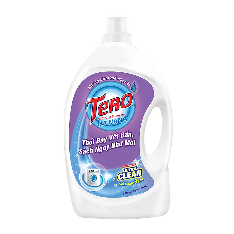 Nước giặt đa năng TERO Hương Hoa Đam Mê Diệu Kỳ (3.8Kg)