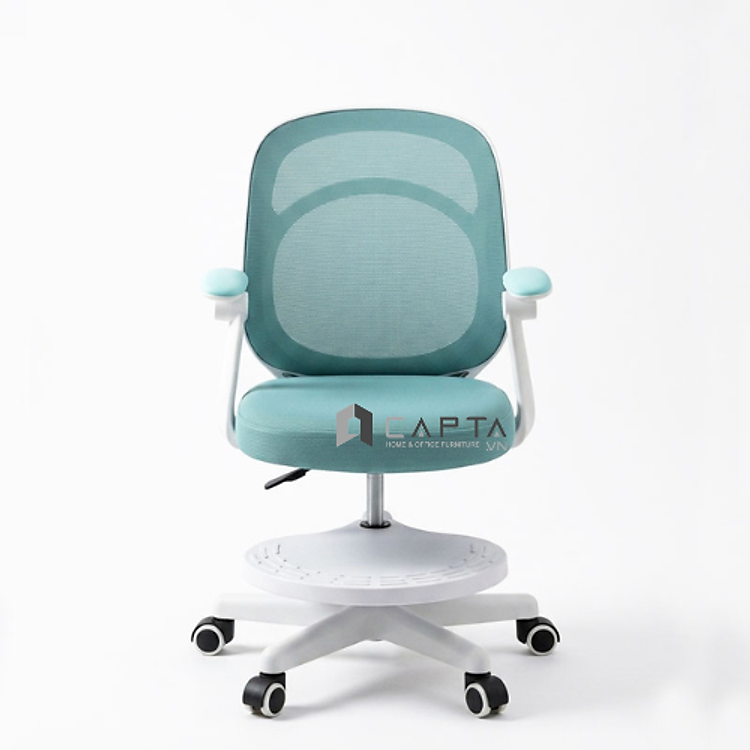 Ghế ghế xoay học sinh lưng lưới có gác chân CE03003-M Nội thất Capta dành học sinh cho cấp 1 cấp 2