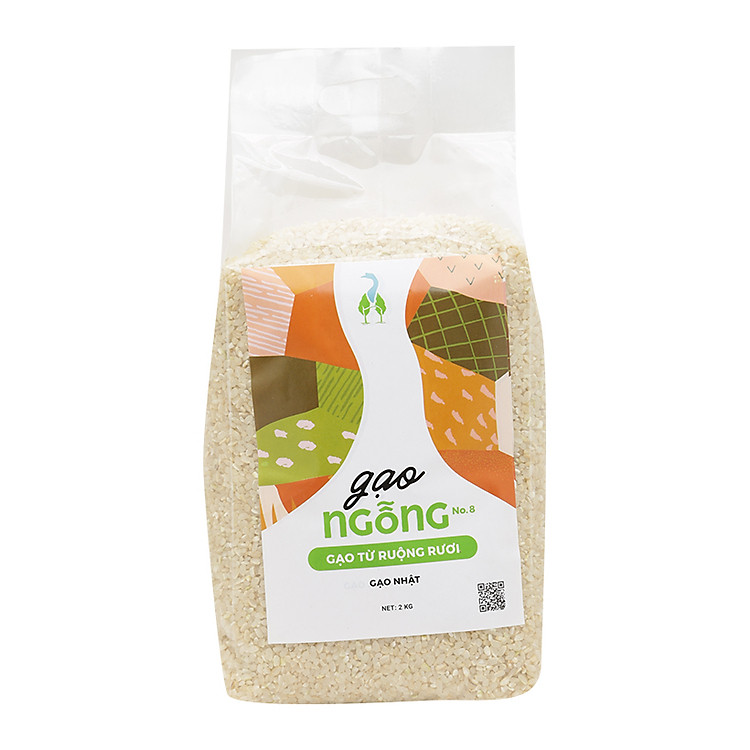Gạo Nhật J02 xát dối - Gạo Ngỗng túi 2kg