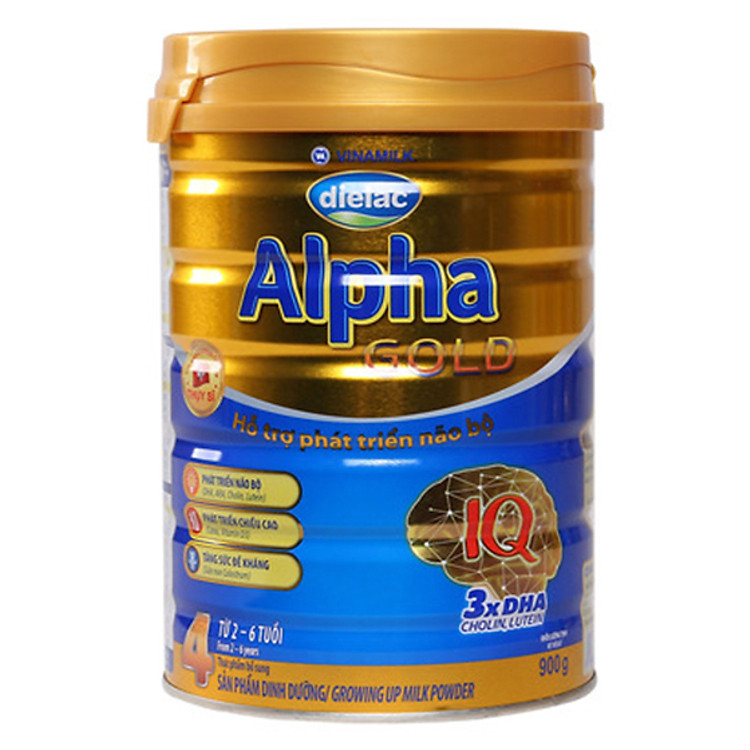 Sữa Bột Vinamilk Dielac Alpha Gold 4 lon 900g