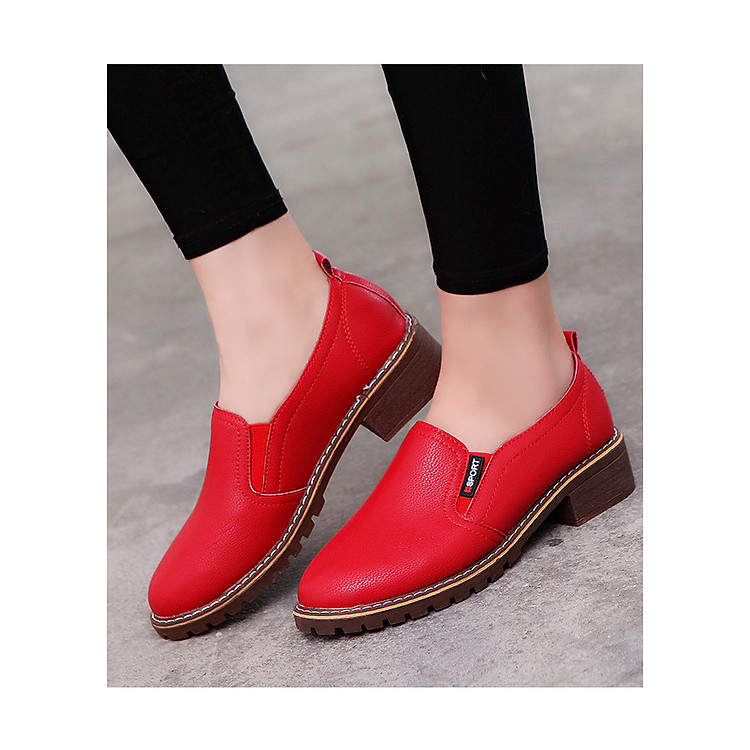 Giày oxford đế màu vân gỗ