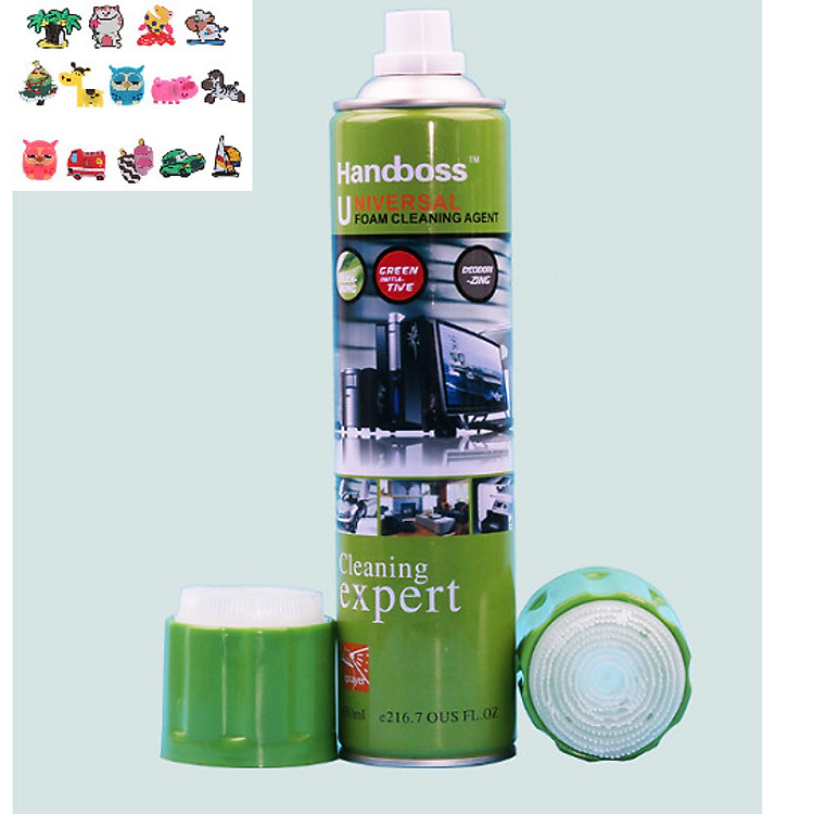 Chai xịt làm sạch màn hình đa năng trên mọi bề mặt 650ml, đặc biệt màn hình tinh thể lỏng TV, Laptop, điện thoại, máy ảnh, kính+ Tặng hình dán ngẫu nhiên