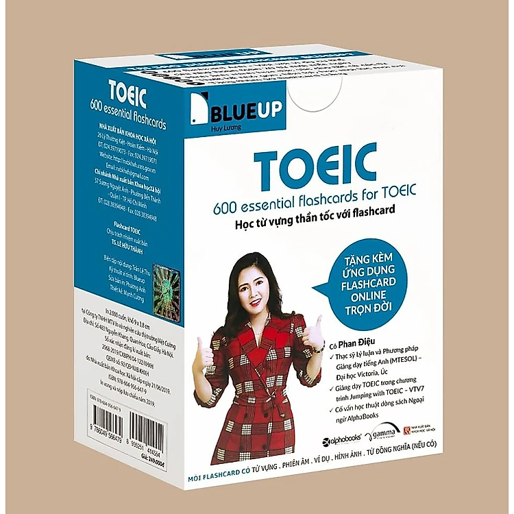 Blue Up – 600 Essential Flashcards For Toeic