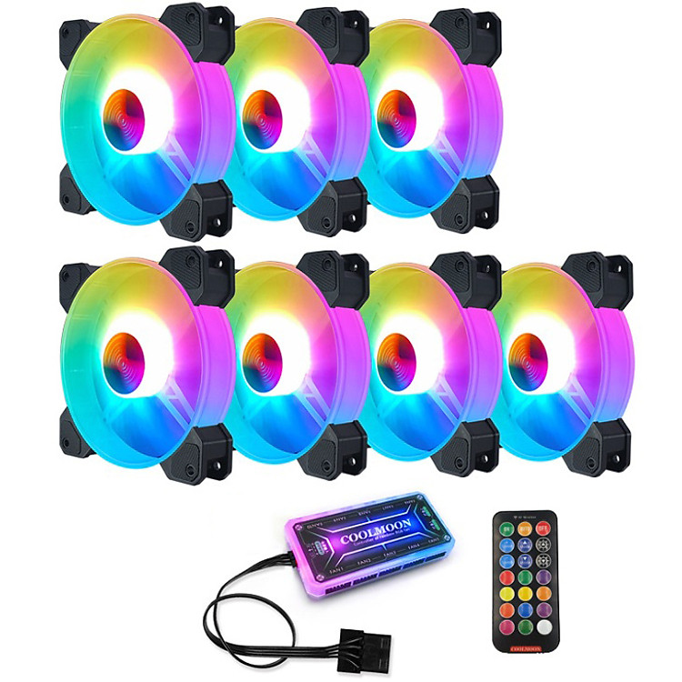 Bộ quạt tản nhiệt máy tính Coolmoon X RGB - Hàng nhập khẩu
