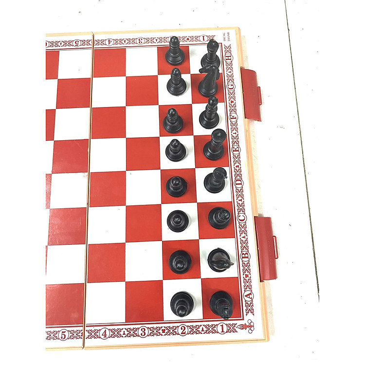 Bộ Bàn Cờ Vua Nhựa Lớn 44x42cm Chính hãng Giá tốt - Hình ảnh 3