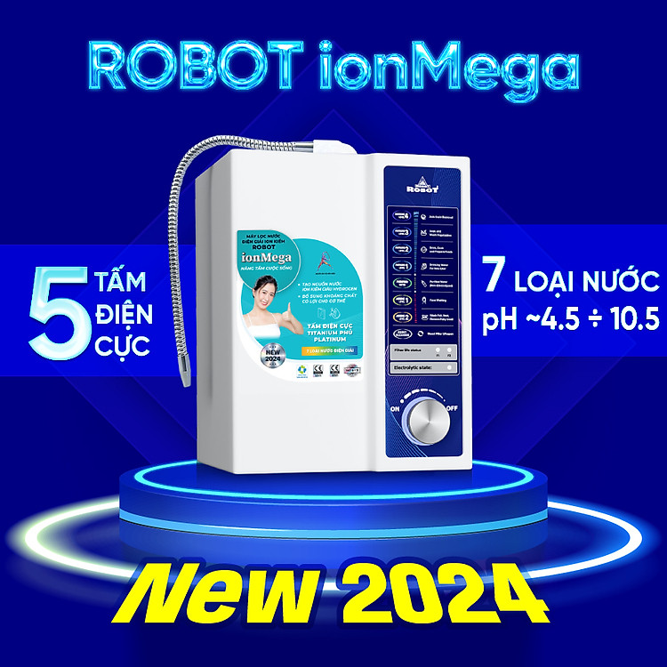 Máy Lọc Nước Điện Giải Ion Kiềm ROBOT ionMega 57 - Hàng Chính Hãng