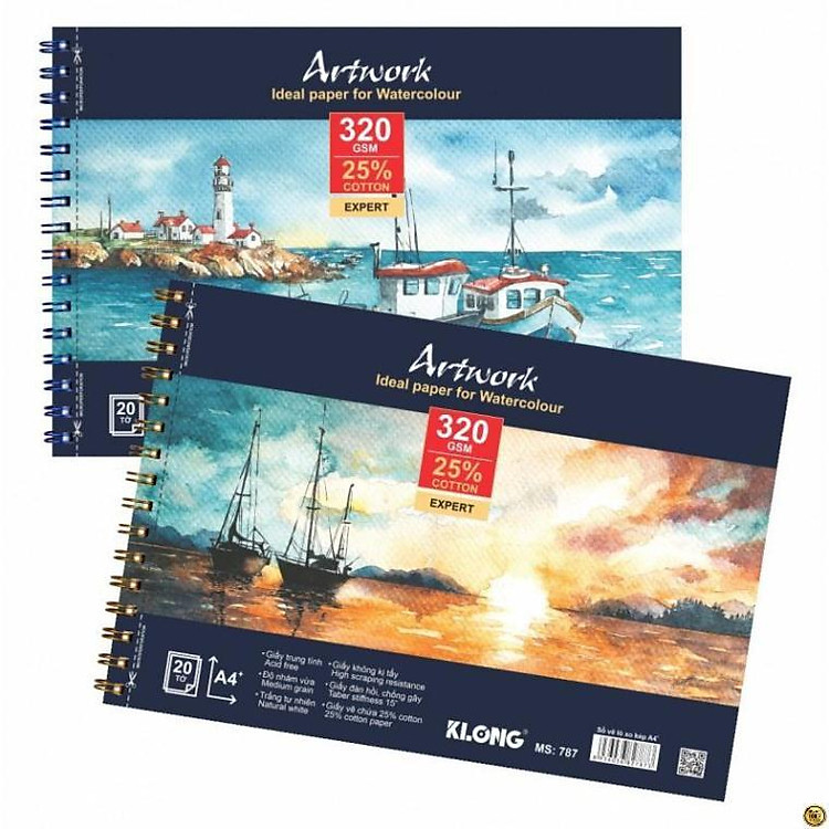 Sổ Vẽ Lò Xo Artwork A4+ (20 tờ) - Ảnh 2