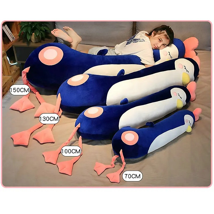 Mua Thú nhồi bông chim cánh cụt 110cm Chính hãng Tiết kiệm - Hình ảnh 3