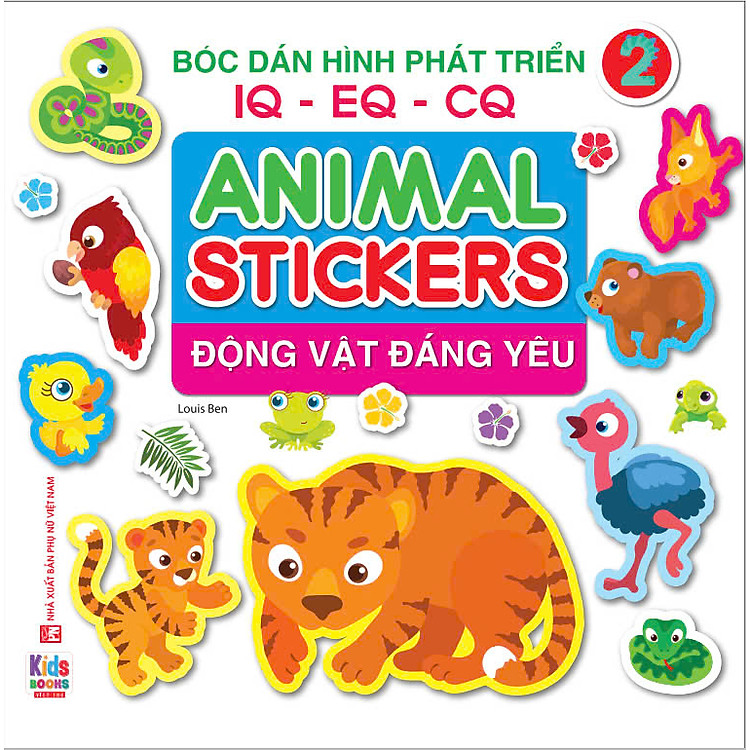 ANIMAL STICKER – Động Vật Đáng Yêu – Bóc Dán Hình Phát Triển IQ-EQ-CQ – 2