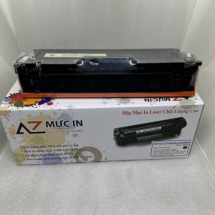 Hộp Mực AZ 201A CF400, CF401, CF402, CF403 dùng cho máy in laser màu Hp M252dw/ M277dw - Hàng chính hãng
