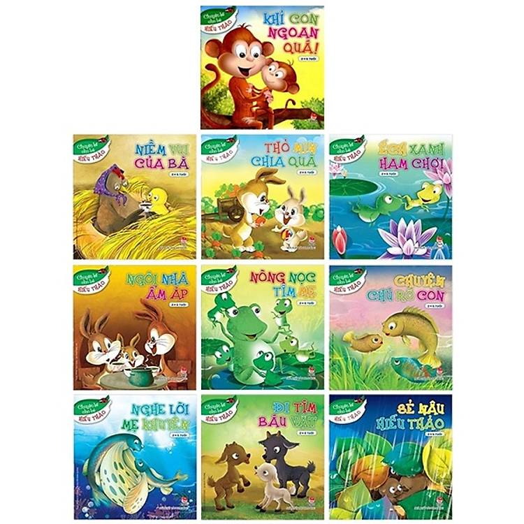 Bộ Sách Chuyện Kể Cho Bé Hiếu Thảo (Bộ 10 Cuốn)