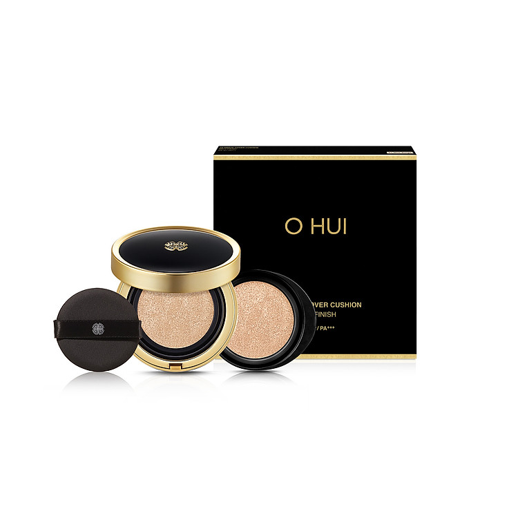 Phấn nước che khuyết điểm kiềm dầu OHUI Ultimate Cover Cushion Matt Finish SPF50+ PA+++ 15g Tặng thêm lõi refill 15g