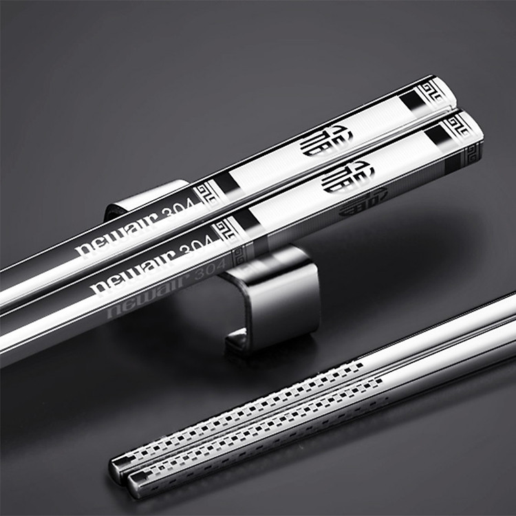 Bộ Đũa Thép Không Gỉ Newair 304 (10 Đôi)