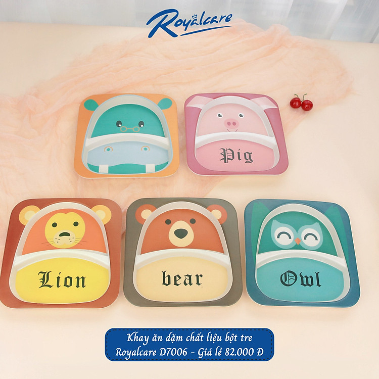 Khay ăn dặm chia 2 ngăn Royal Care Chính hãng Giá rẻ - Hình ảnh 3