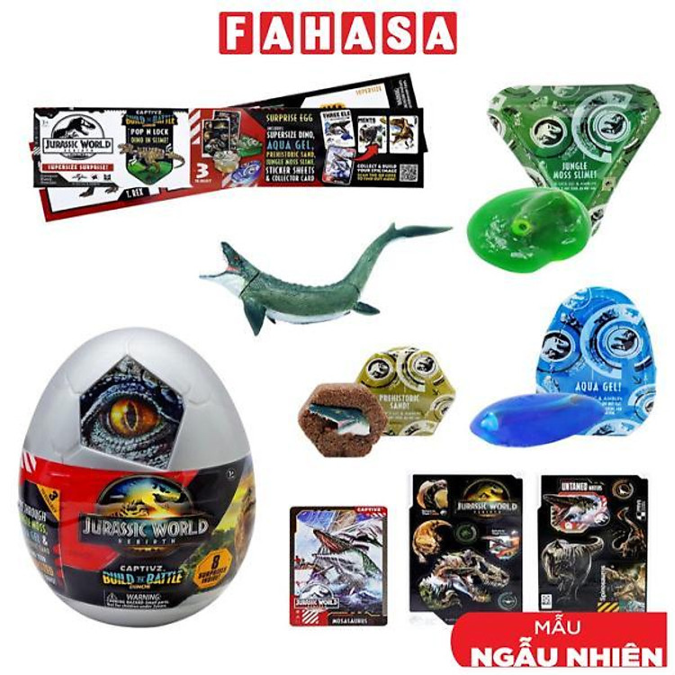 Đồ Chơi Trứng Khủng Long Huyền Bí Jurassic World - Captivz New Era - Toy Monster T01533 (Mẫu Sản Phẩm Bên Trong Là Ngẫu Nhiên)