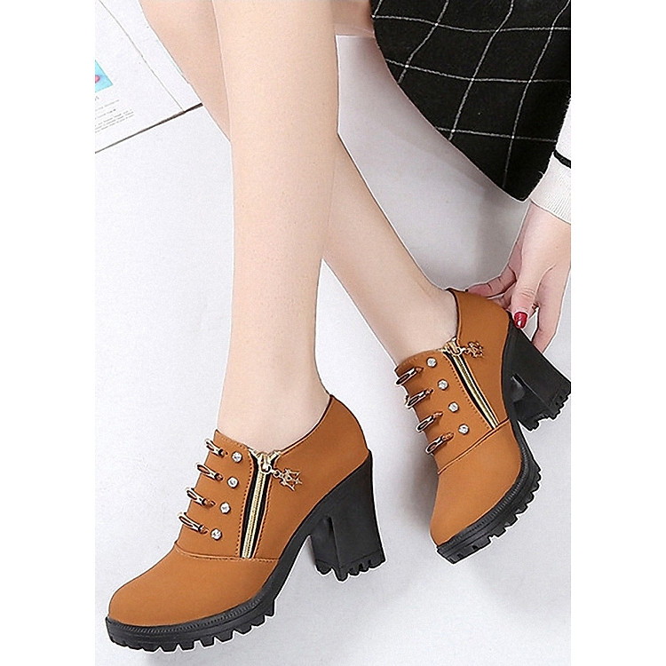 Giày bốt nữ Mới - Phong cách Hàn Quốc B074DV