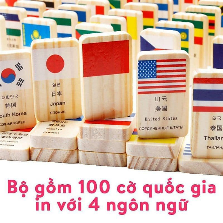 Mua Bộ Domino Cờ 100 Quốc Gia Gỗ Chính hãng Giá tốt - Hình ảnh 2