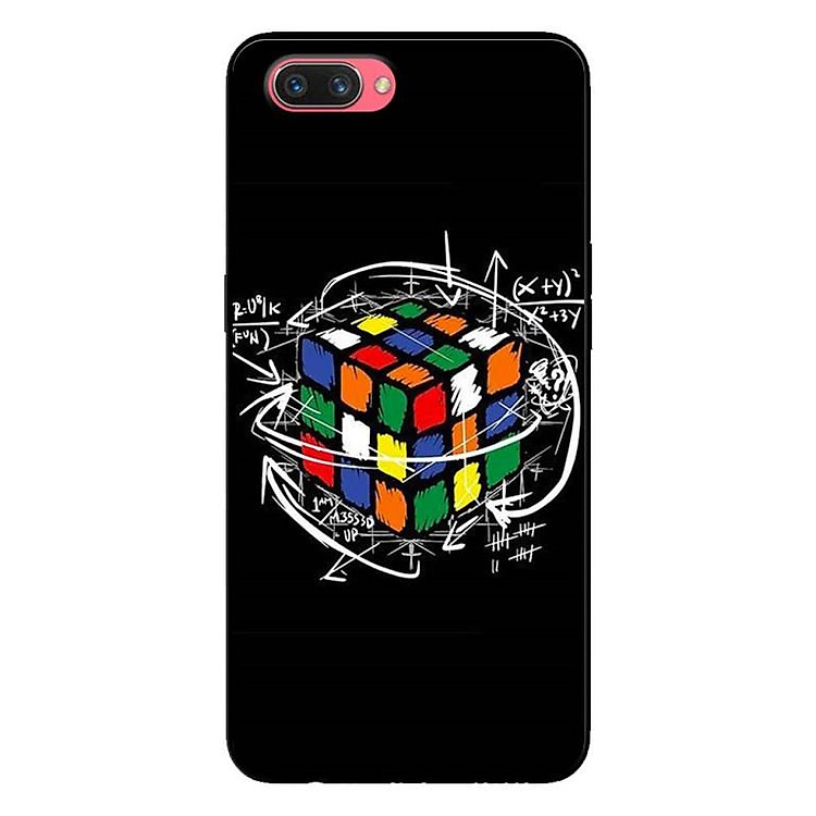 Ốp Lưng in cho Oppo A3s - Realme C1 Mẫu Rubik Toán Học - Hàng Chính Hãng