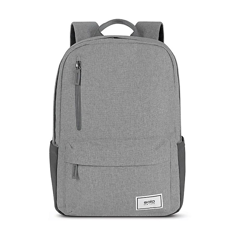 Balo Solo Re: cover 15.6 inch - Xám - UBN761-10 . Sử dụng nhựa tái chế PET đan thành vải. Kích thước 37.5 x 28.5 x 17.8 cm . Bảo hành chính hãng 5 năm