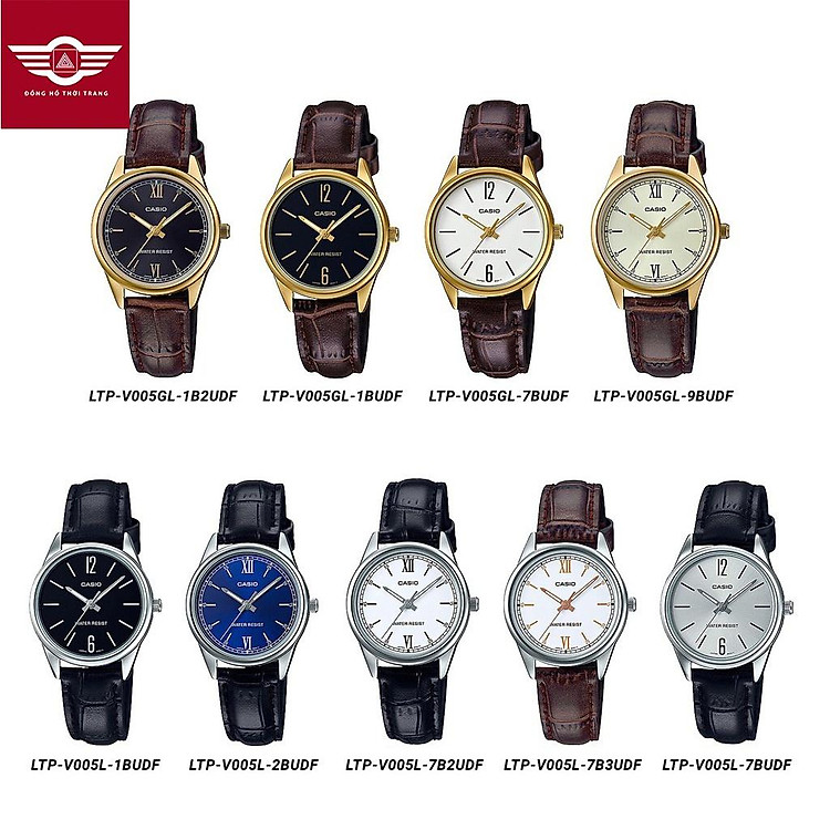 Đồng hồ nữ dây da Casio Anh Khuê LTP-V005