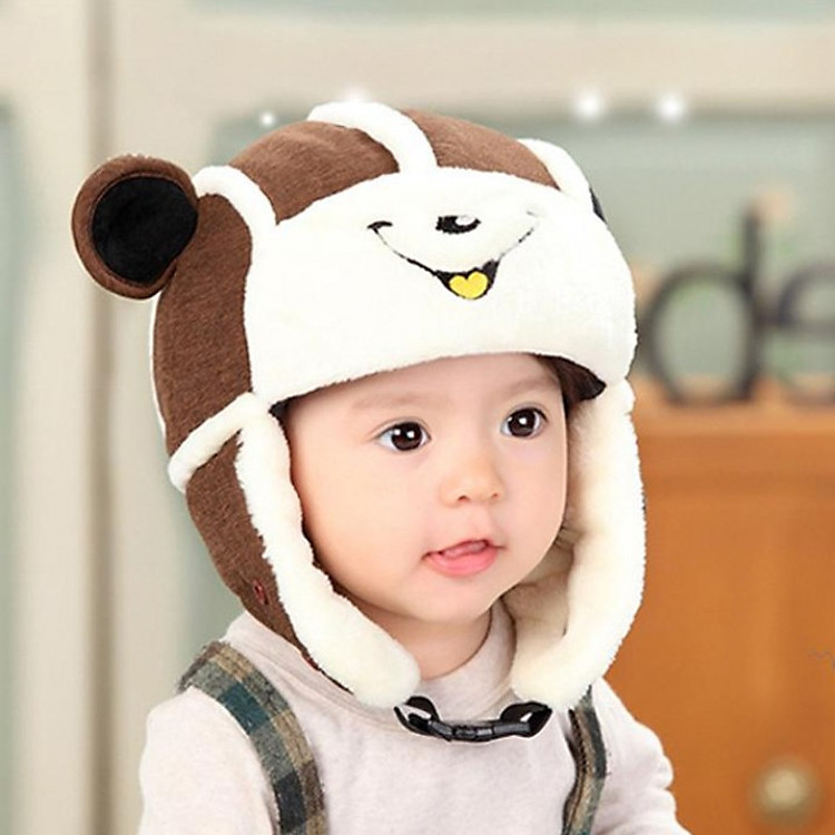 Set mũ trùm kèm khẩu trang cho bé