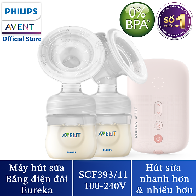 Máy hút sữa điện Philips Avent SCF393.11 Chính hãng Ưu đãi - Hình ảnh 2