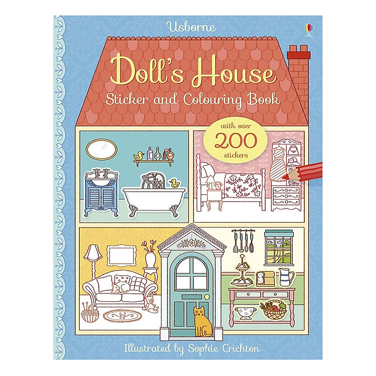 Tương Tác Tiếng Anh – Doll’s House Sticker And Colouring Book