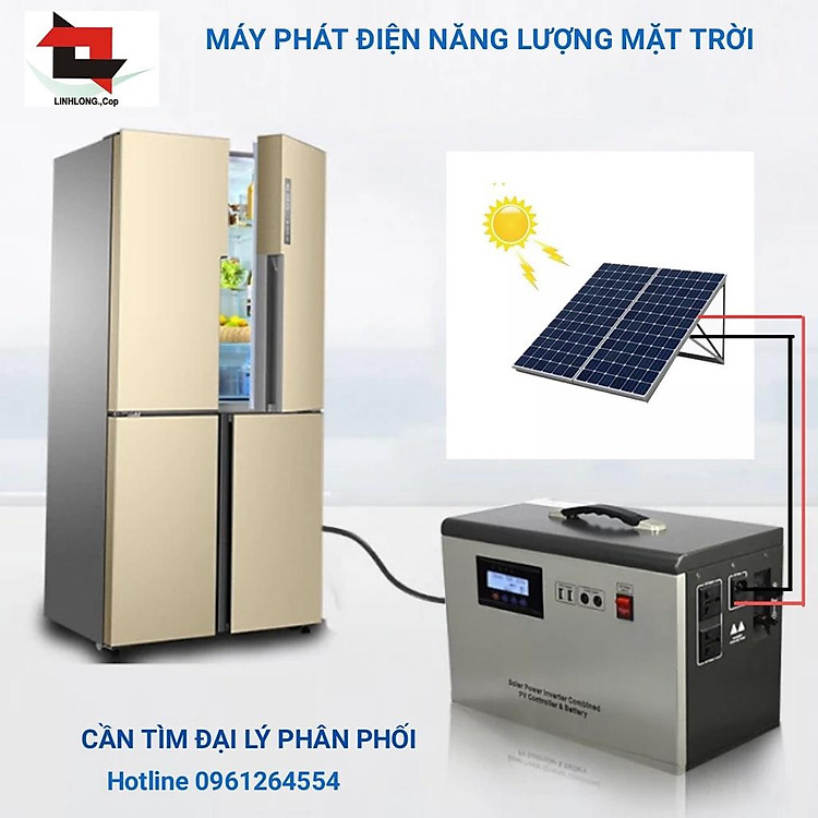 Máy phát điện năng lượng mặt trời, Bộ lưu trữ điện công suất 1000W (1Kw) Công nghệ Châu Âu tốt nhất hiện nay