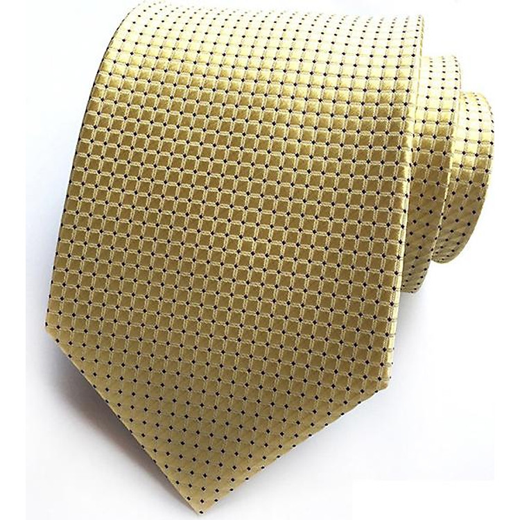 Cà vạt nam cao cấp bản 8cm x 146cm QT1308 Vàng