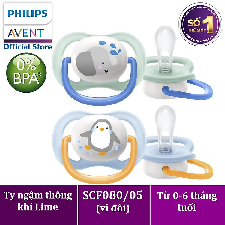 Ty ngậm Ultra air Philips Avent 0m+ Chính hãng Tiết kiệm - Hình ảnh 5