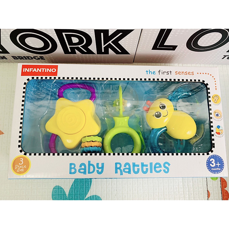 Set 3 món xúc xắc cao cấp Infantino